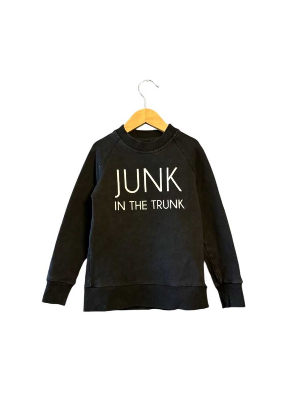 Kids Black 'JUNK IN THE TRUNK' Graphic Sweatshirt